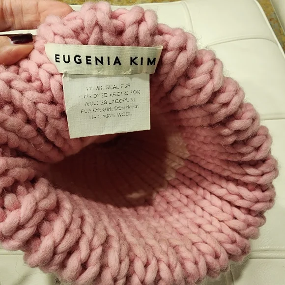 Eugenia Kim Pink PomPom Hat